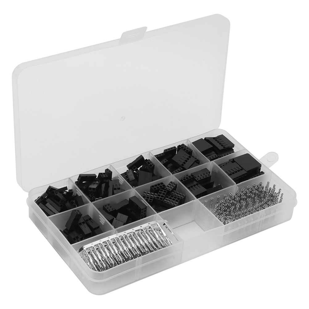 610-teiliges Set Mit Crimpverbindern, Jumper-pins, Nylon-klemmenblöcken, Elektrischem Hilfsmaterial, 2,54 Mm