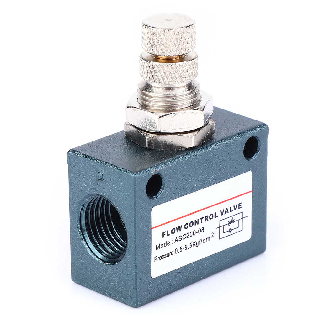 Asc200-08 G1/4 Luftdurchsatzregler-ausblaspistole, Absperrklappe Aus Aluminiumlegierung, Pneumatische Drehzahlregelung