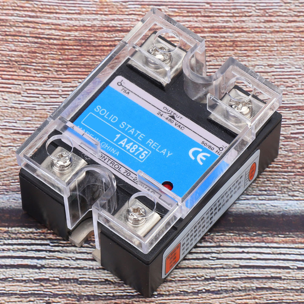 Einphasen-halbleiterrelais, 70-280 Vac Eingang, 24-480 Vac Last, Ac-ac Ssr, Elektrische Ausrüstung Für Cnc-maschinen, Berm-1 A4875 (75a)