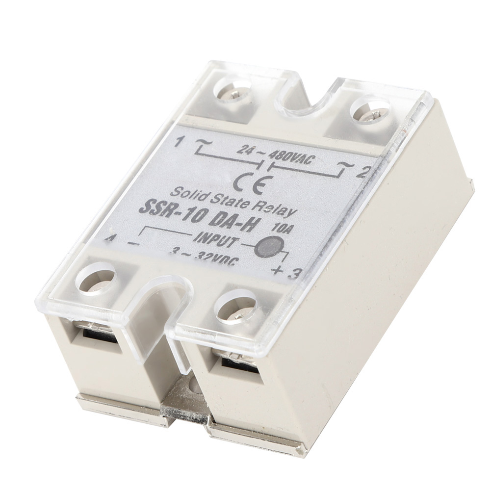 Ssr-10 Da H Halbleiterrelais, Kontaktloser Dc/ac-schalter, Schaltmodul Mit Aluminium-kühlkörper, 10-a-lastregler