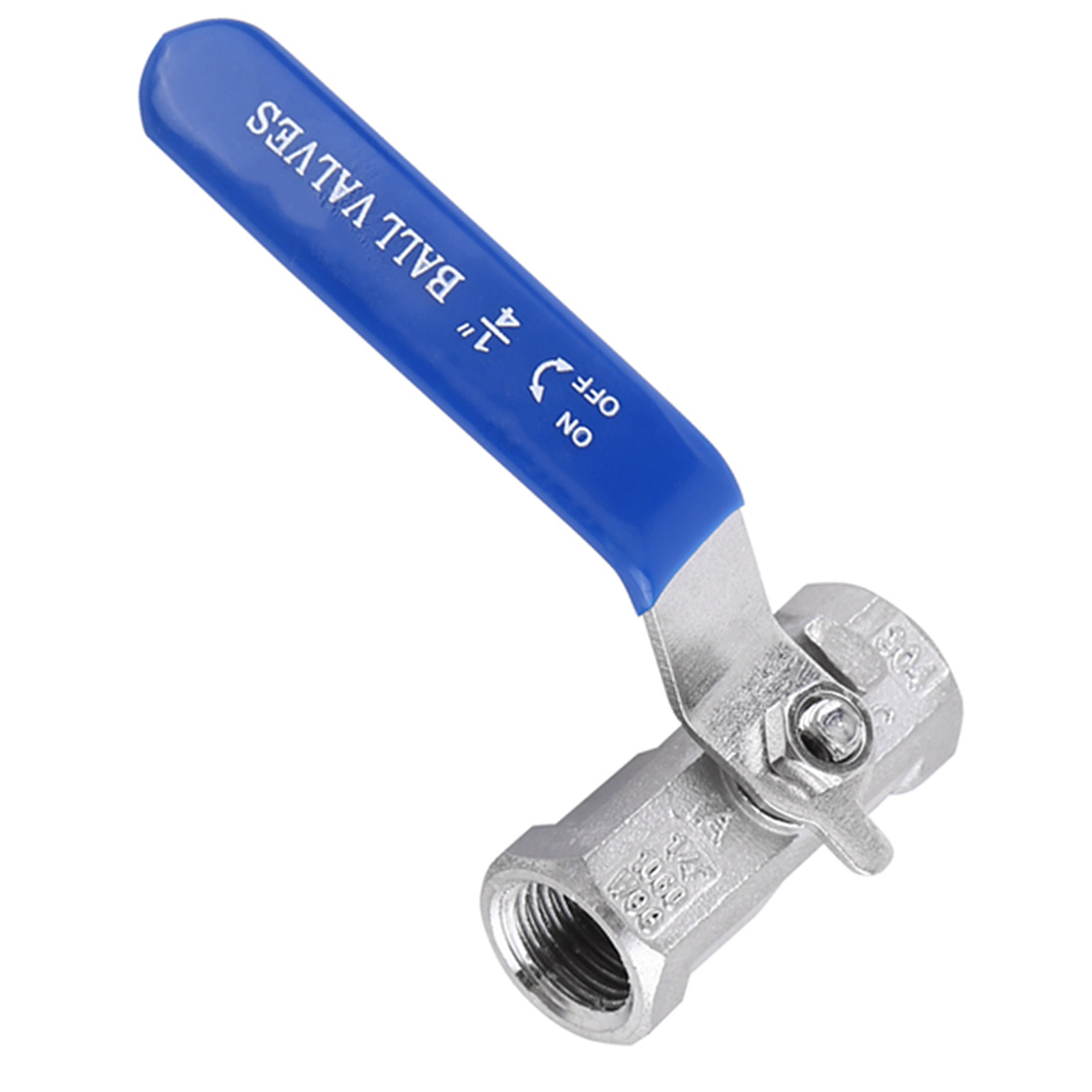 Hygienischer Kugelhahn Aus Edelstahl 304, 1/4"-bsp-innengewinde, Gerade Ausführung, Lebensmittelecht