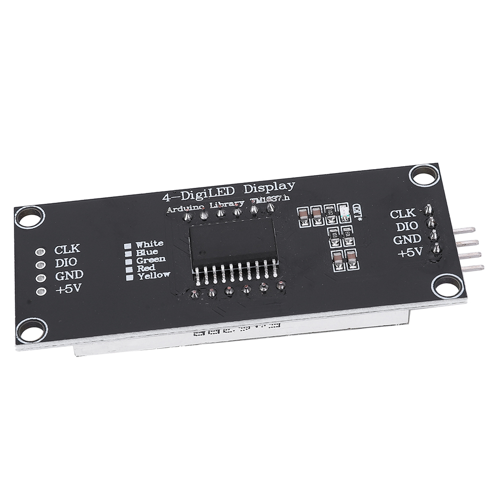 4-stelliges 7-segment-led-anzeigemodul, 2-poliger Digitaler I/o-anschluss, Elektronisches Bauteil Zur Montage.