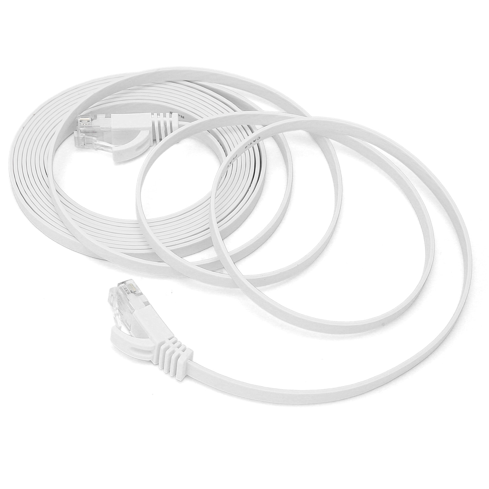 Cat6 Gigabit-ethernet-kabel, 8-adriges Verdrilltes Paar, Flaches Kupfernetzwerkkabel, 3 Meter Lang, Schneller Rj45-anschluss.