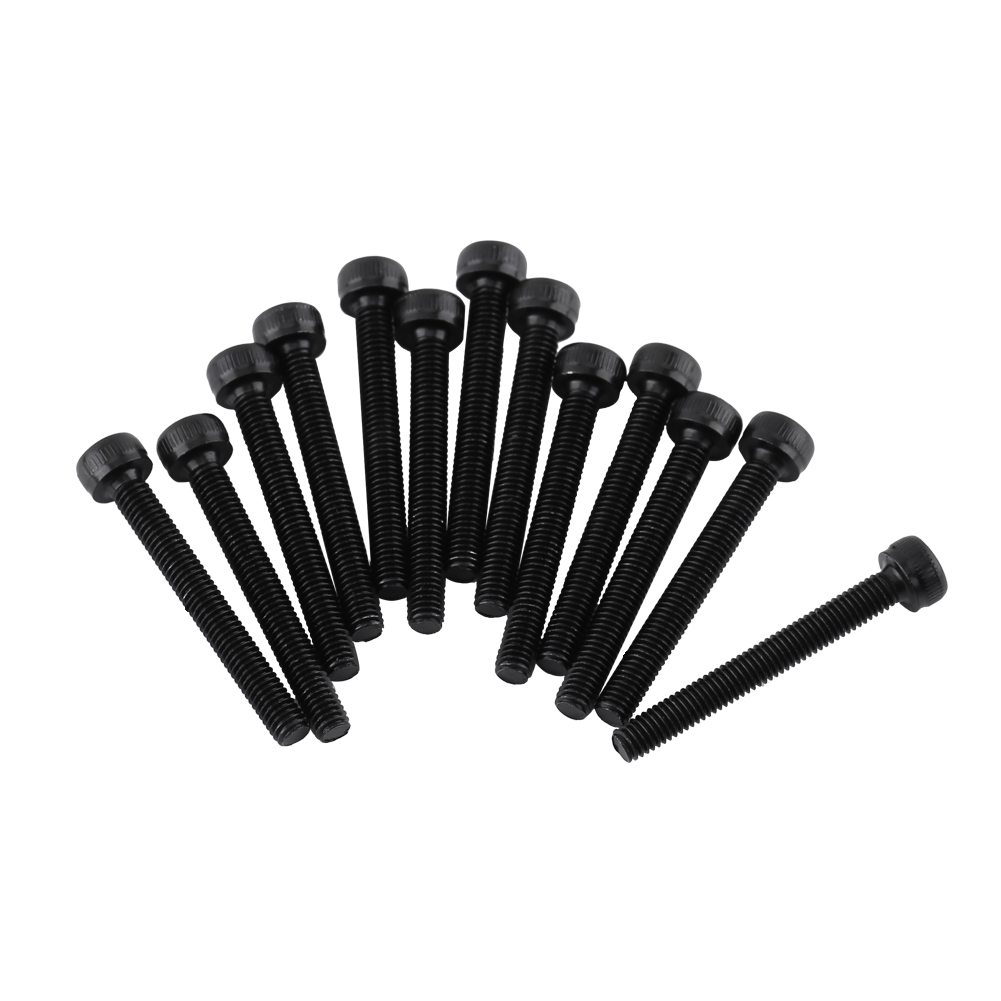 Schwarze M3-innensechskantschrauben, Packung Mit 50 Maschinenschrauben Mit Vollgewinde (m3x25mm)
