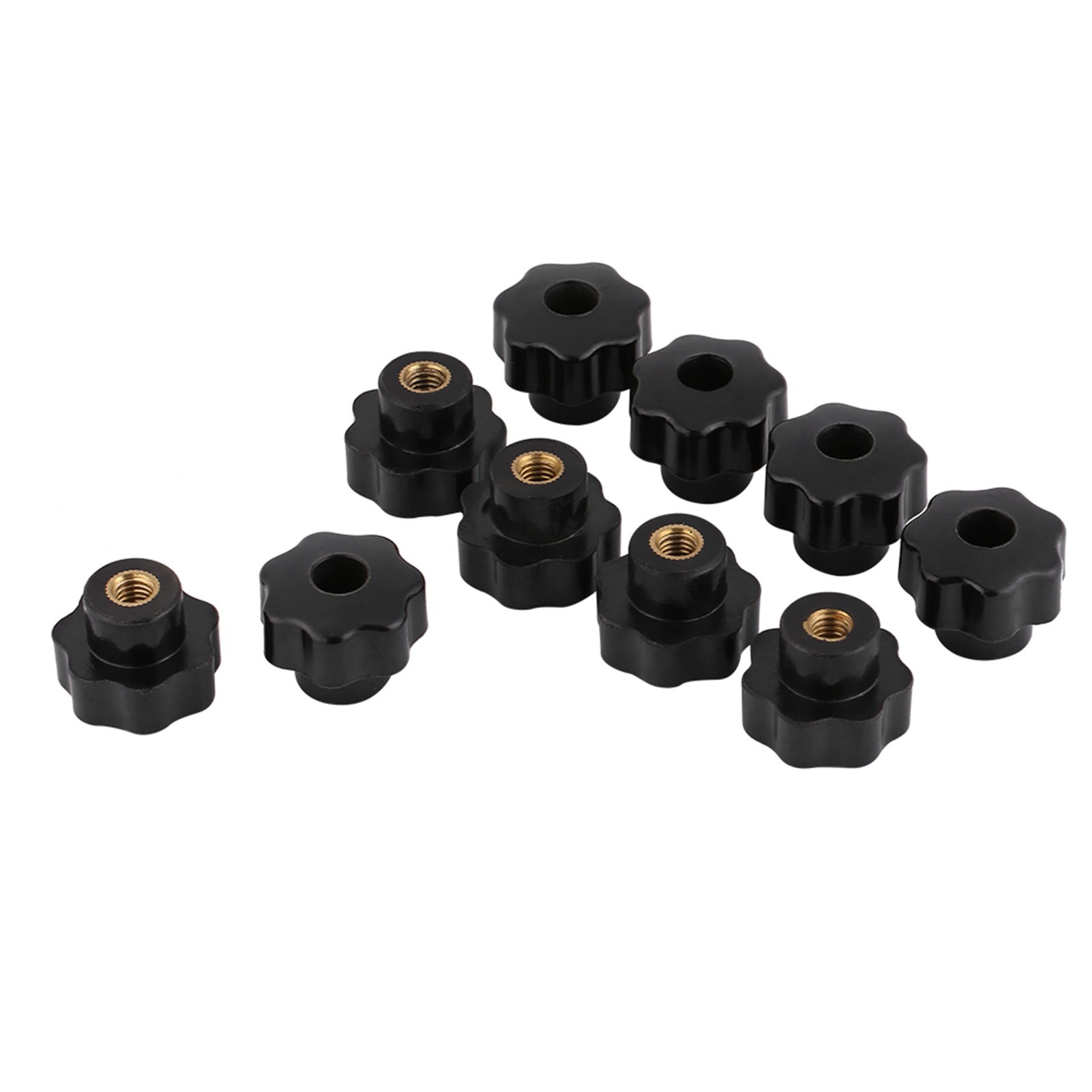 10 Stück Schwarze Runde Kunststoff-knaufgriffe M6x25 Für Werkzeugmaschinen