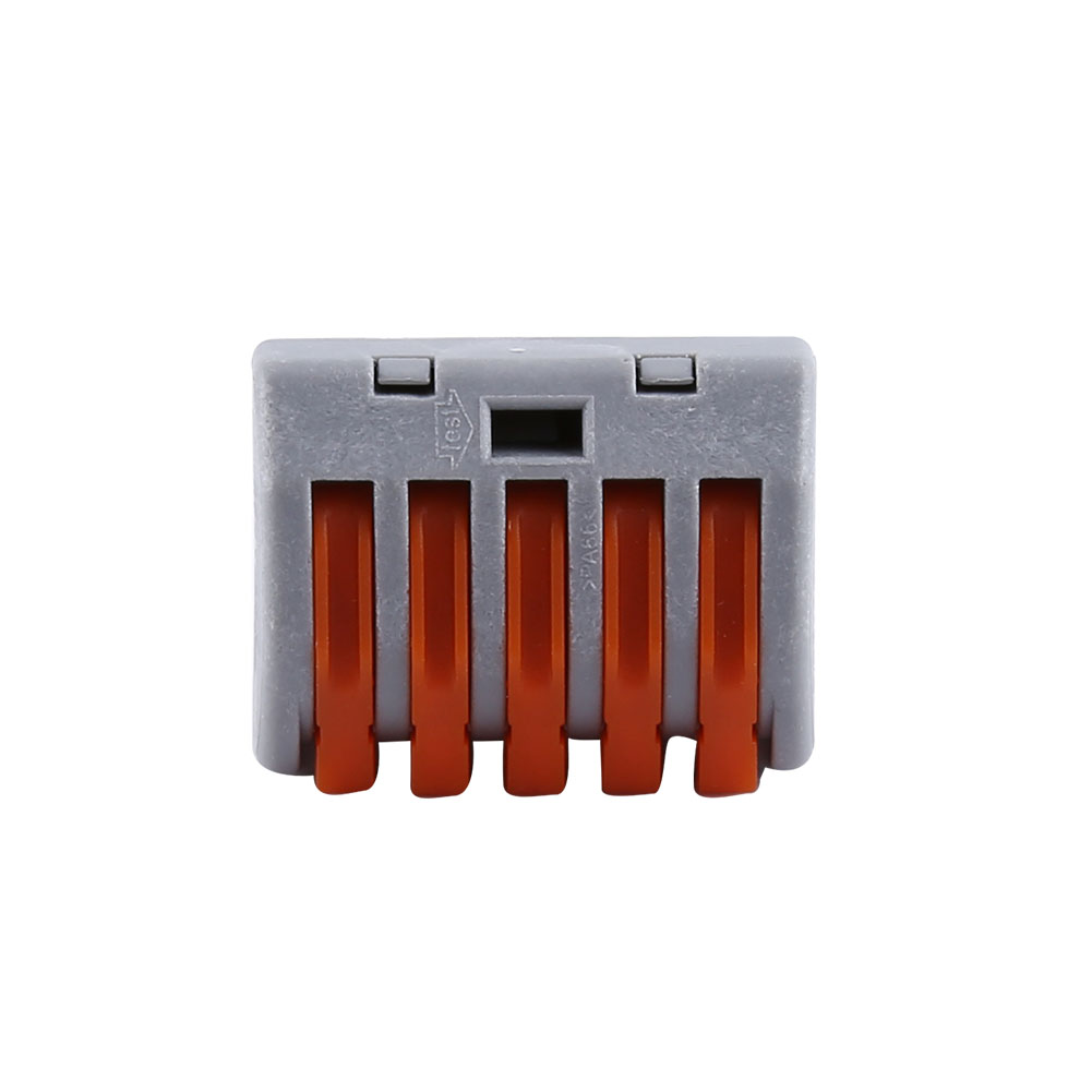 5-poliger, Federbelasteter Hebelklemmenblock, 20 Stück, Wiederverwendbarer Elektrischer Kabelverbinder