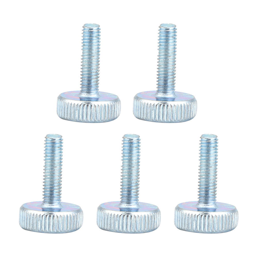 Flache Rändelschrauben Aus Verzinktem Stahl, M5x20, 5er-packung