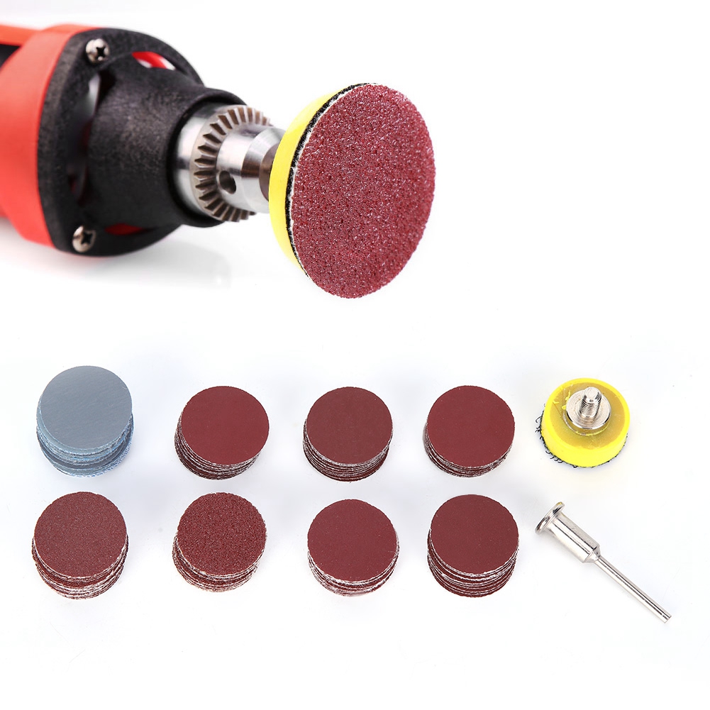 Packung Mit 15 Selbstklebenden Schleifscheiben (115 Mm), Rundem Schleifpapier Für Holz Und Metall, Schleifblättern