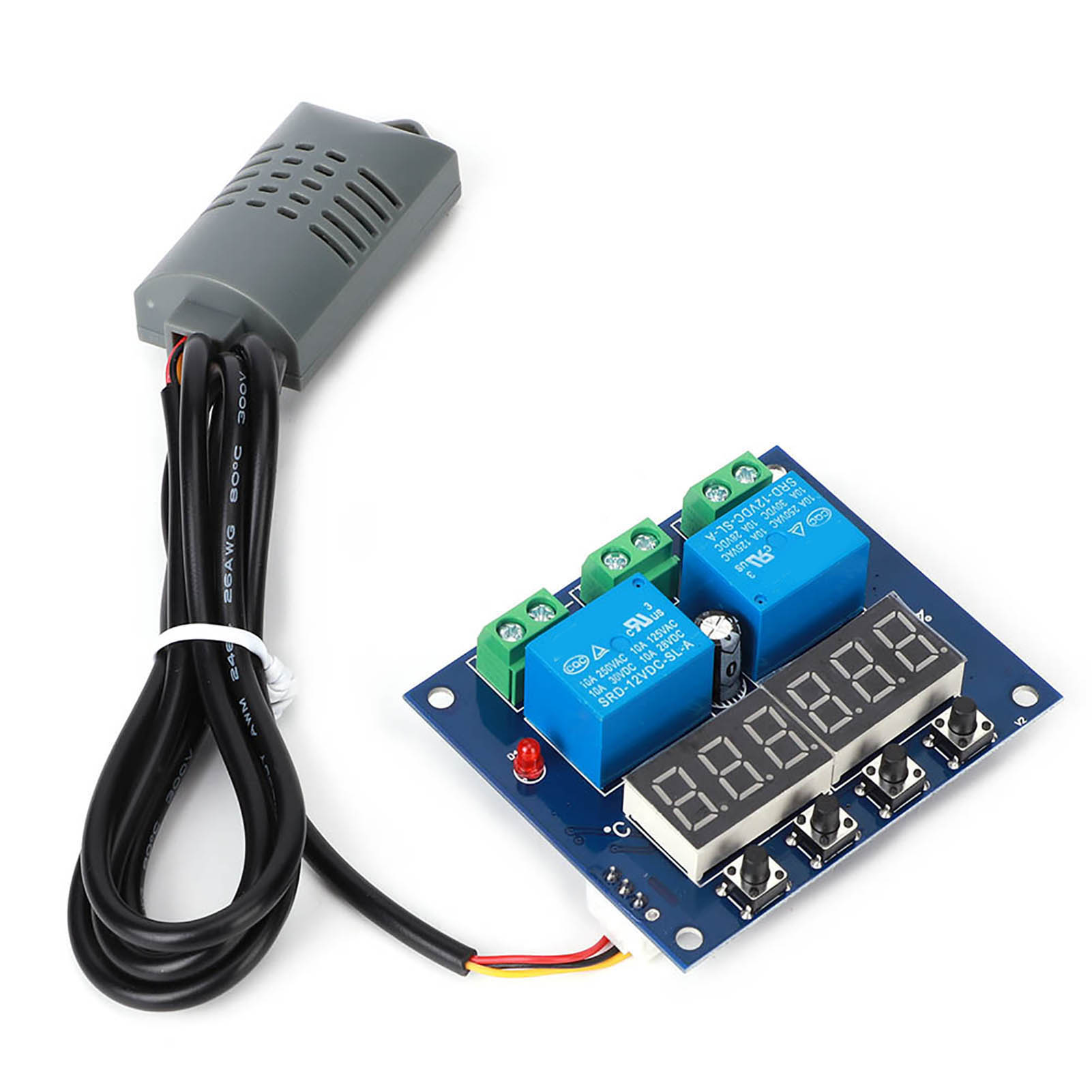 Xh-m452 12v Dc Digitalregler Mit Zwei Ausgängen, Modul Zur Automatischen Temperatur- Und Feuchtigkeitsregelung, Thermostat-/hygrostat-relaisplatine