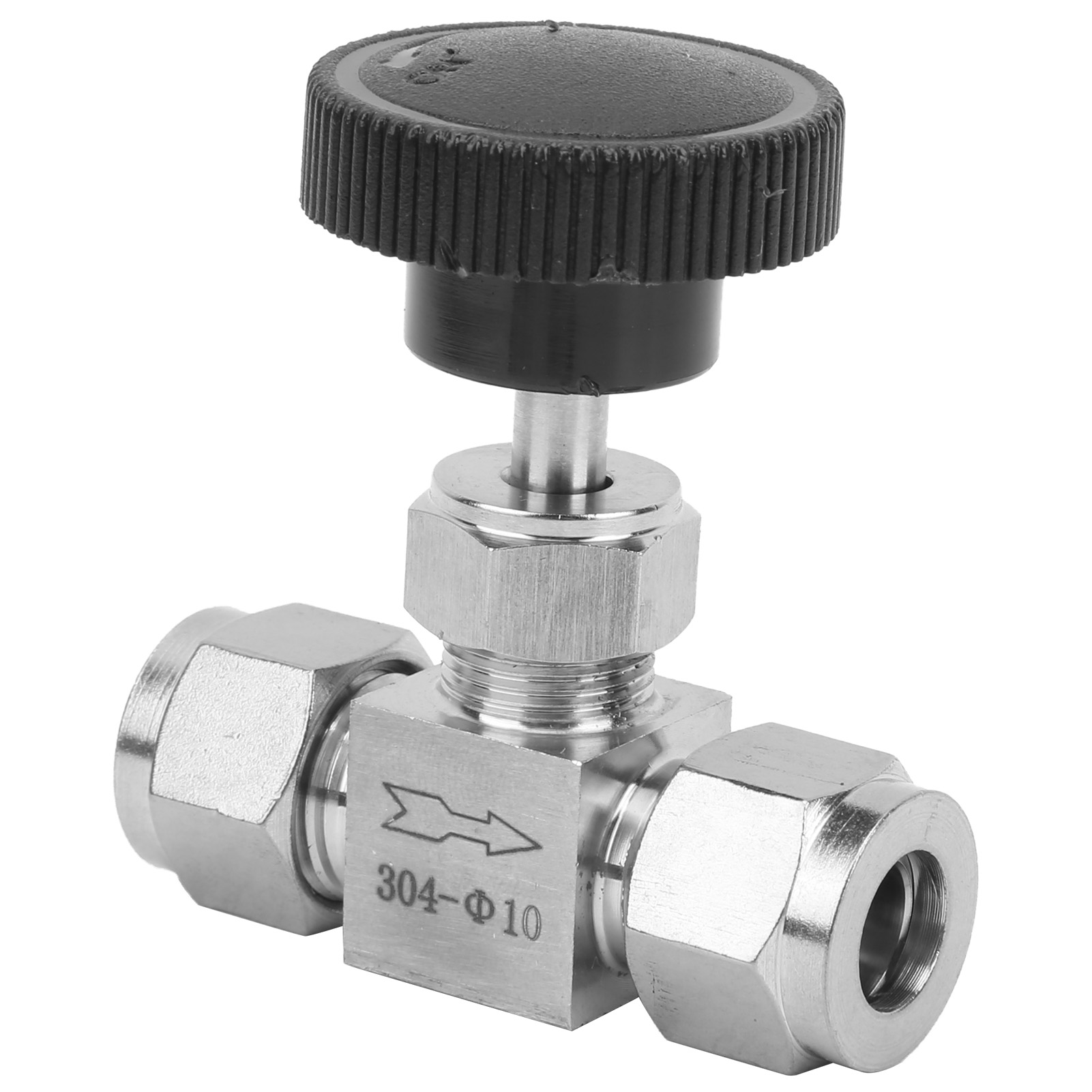 2-wege-hochdruck-nadelventil Aus Edelstahl 304 Zur Durchflussregelung Von Wasser, Gas, Öl Und Anderen Flüssigkeiten, Ø10