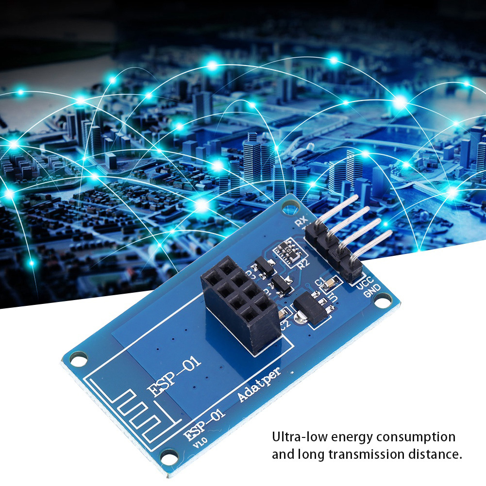 2er-pack Esp8266 Wlan-adaptermodule Esp-01 3,3 V/5 V, Drahtloses Transparentes Gateway Für Arduino Iot