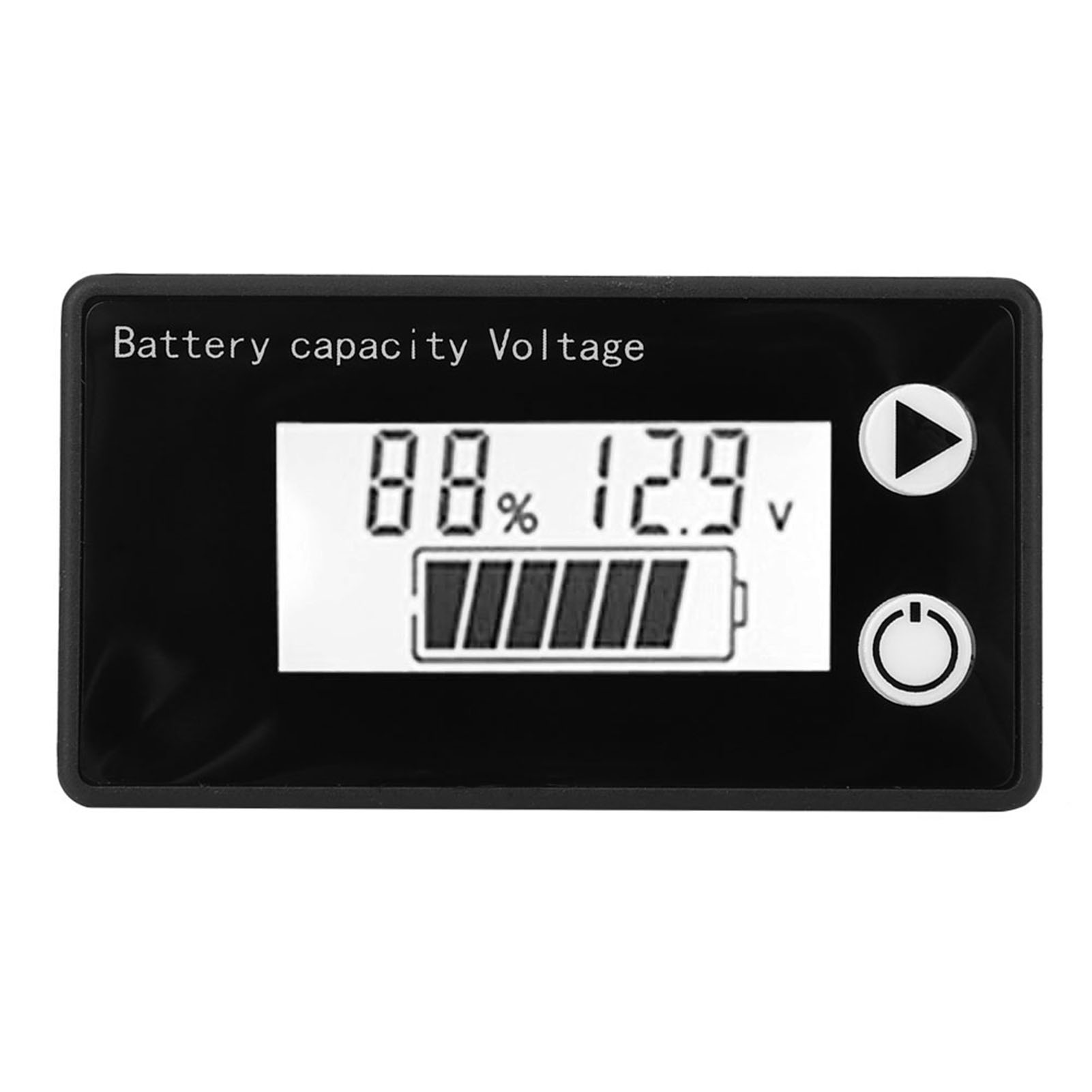 12v Lcd Batteriekapazitätstester Universelles Digitales Voltmeter Für Lithium (10-100v, Blau, Ohne Alarm Oder Temperaturanzeige)