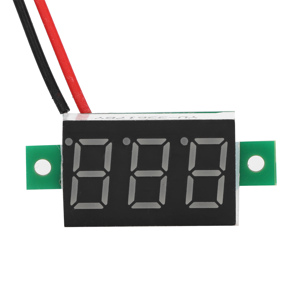 0,36 Zoll Gelbes Digitales Led-voltmeter, 5 Stück, Gleichspannungsmonitor, 2-draht-panel-voltmeter