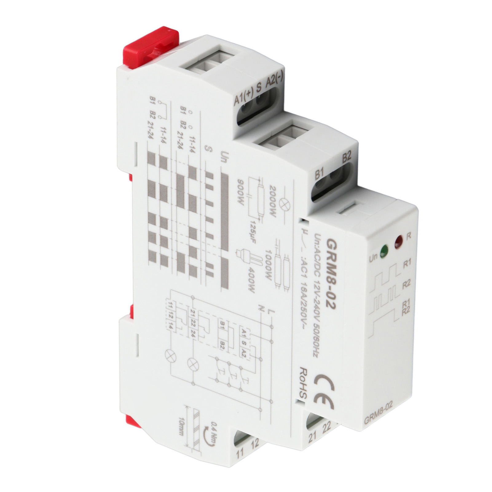 Grm8-02 Elektronisches Impulsrelais, Bistabiles Relais Mit Speicher, Ac/dc 12-240 V