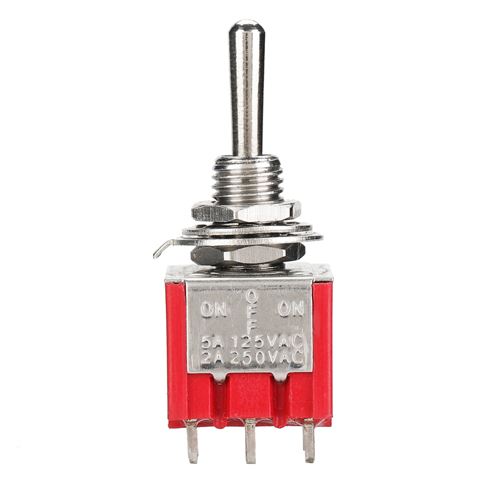 Mts-303 3pdt 9-poliger Kippschalter, 3 Positionen (ein-aus-ein), 5er-pack, Minischalter