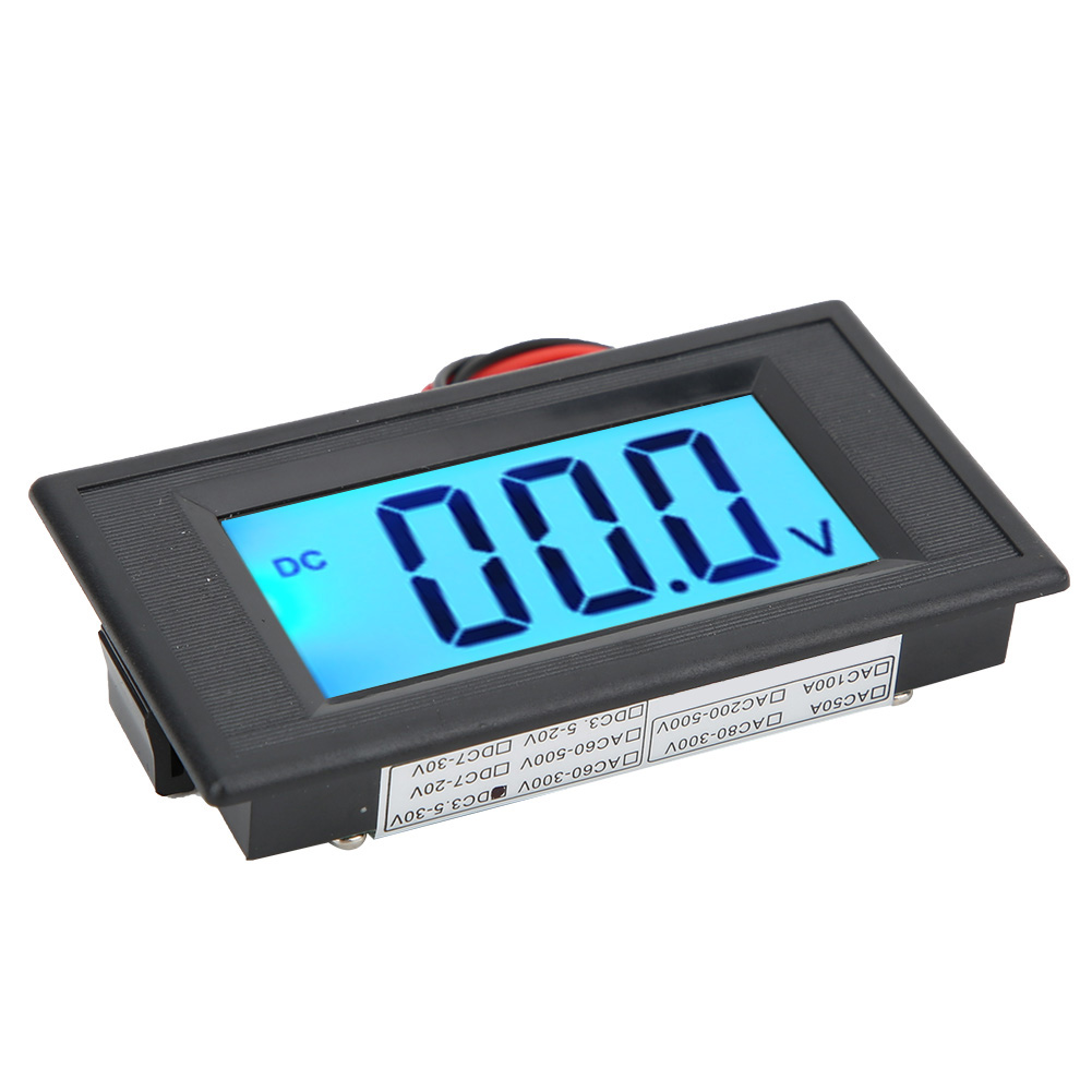 Dc 7v-30v Lcd-digitalvoltmeter, Digitalanzeige, 2-draht, Spritzwassergeschützt, Spannungsüberwachung