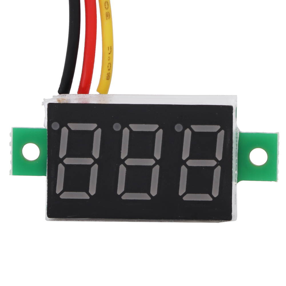 0,36-zoll-led-digitalvoltmetermodul, Dc 0–100 V, 3-adriger Spannungsprüfer, 5er-pack, Verschiedene Farben