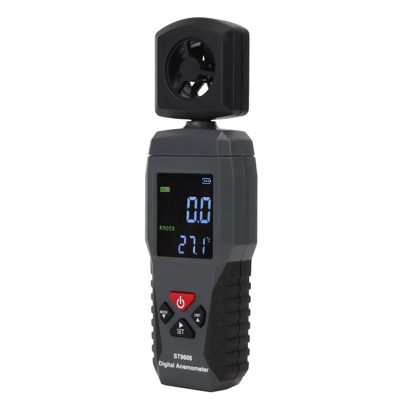 St9606 Tragbares Anemometer, Windmesser, Intelligenter Sensor, Handwindgeschwindigkeitsmesser