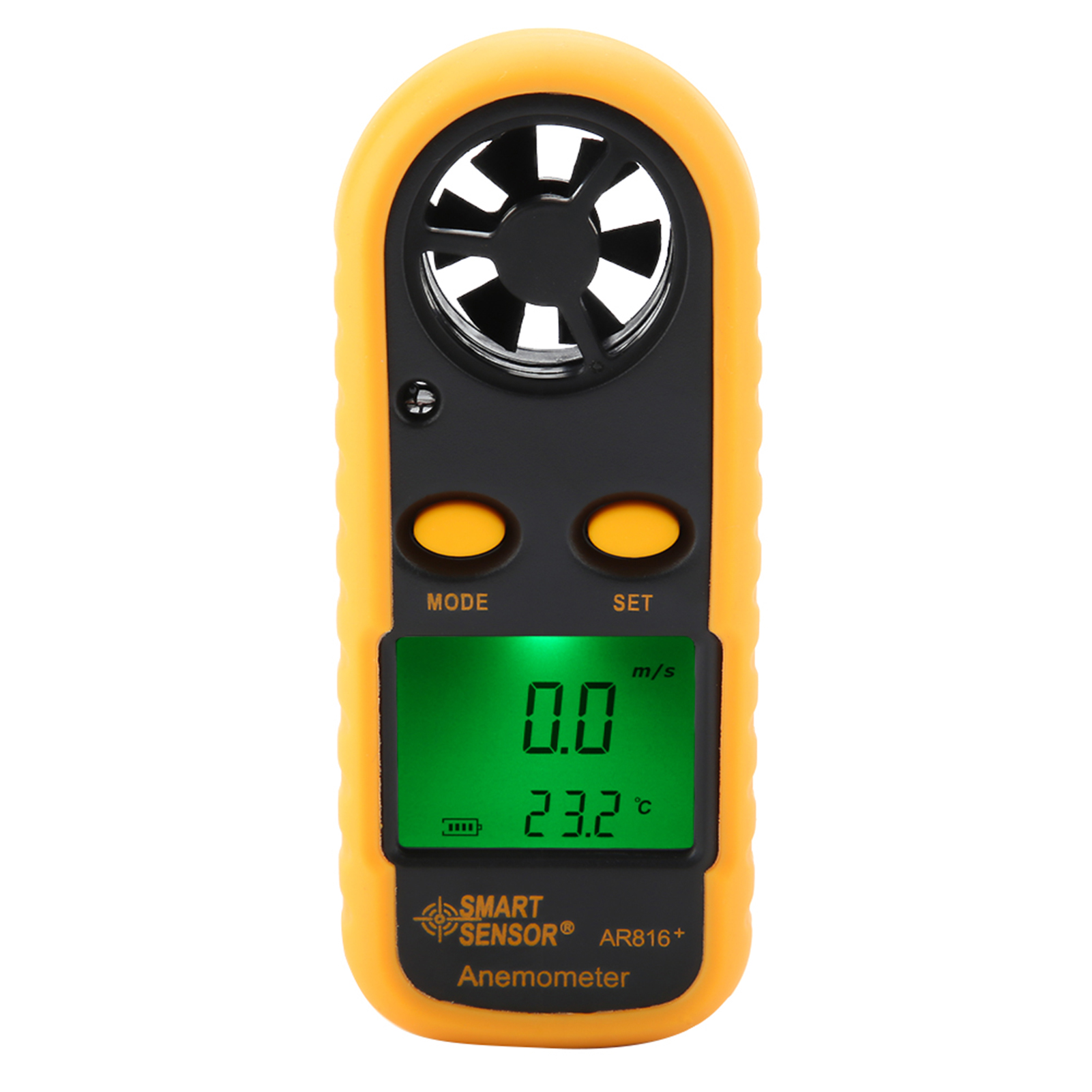 Smart Sensor Ar816+ Digitales Anemometer Mit Lcd-bildschirm, Tragbares Windgeschwindigkeitsmessgerät, Luftstromtester, Handgerät, 0,3-30 M/s