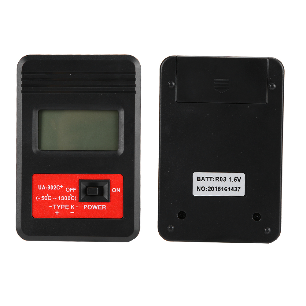 Ua902c Tragbares Digitales Lcd-thermometer Typ K Mit Thermoelement-sonde Und Thermodetektor-sonde