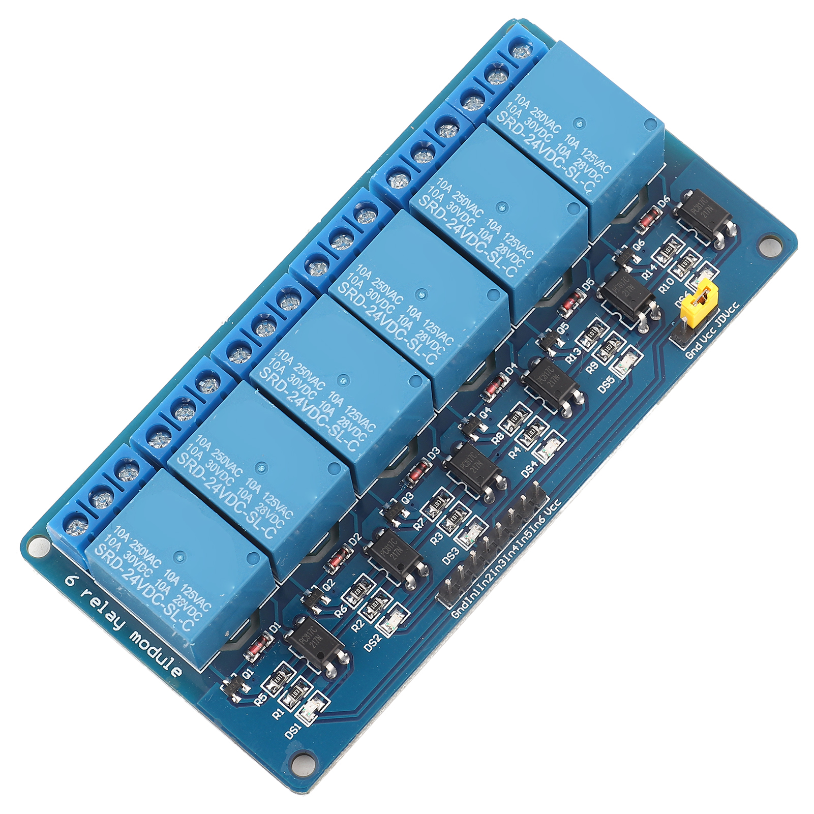 6-wege-niedrigpegel-triggerrelaismodul Mit 24-v-optokoppler