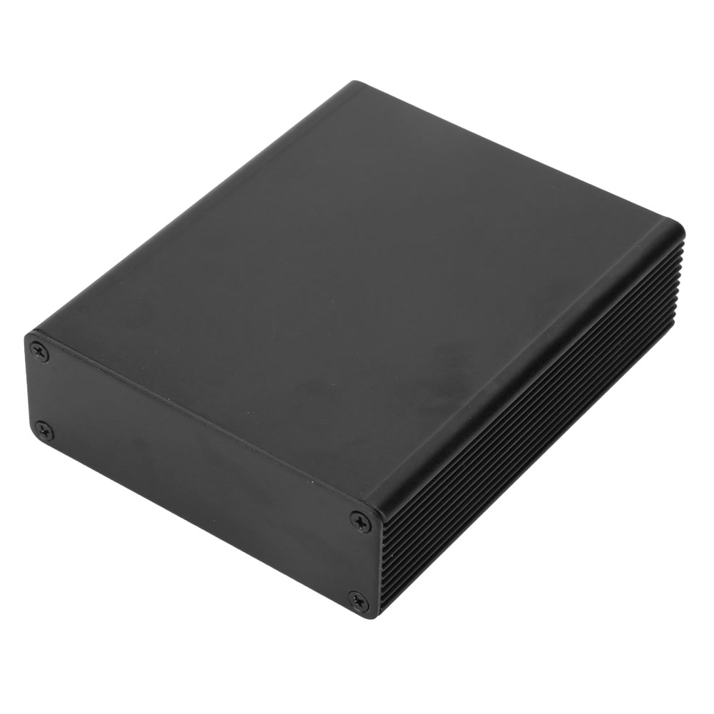Schwarzes Elektronikgehäuse Aus Aluminium Für Leiterplatten, Projektbox Mit Leiterplatte, Montagegehäuse
