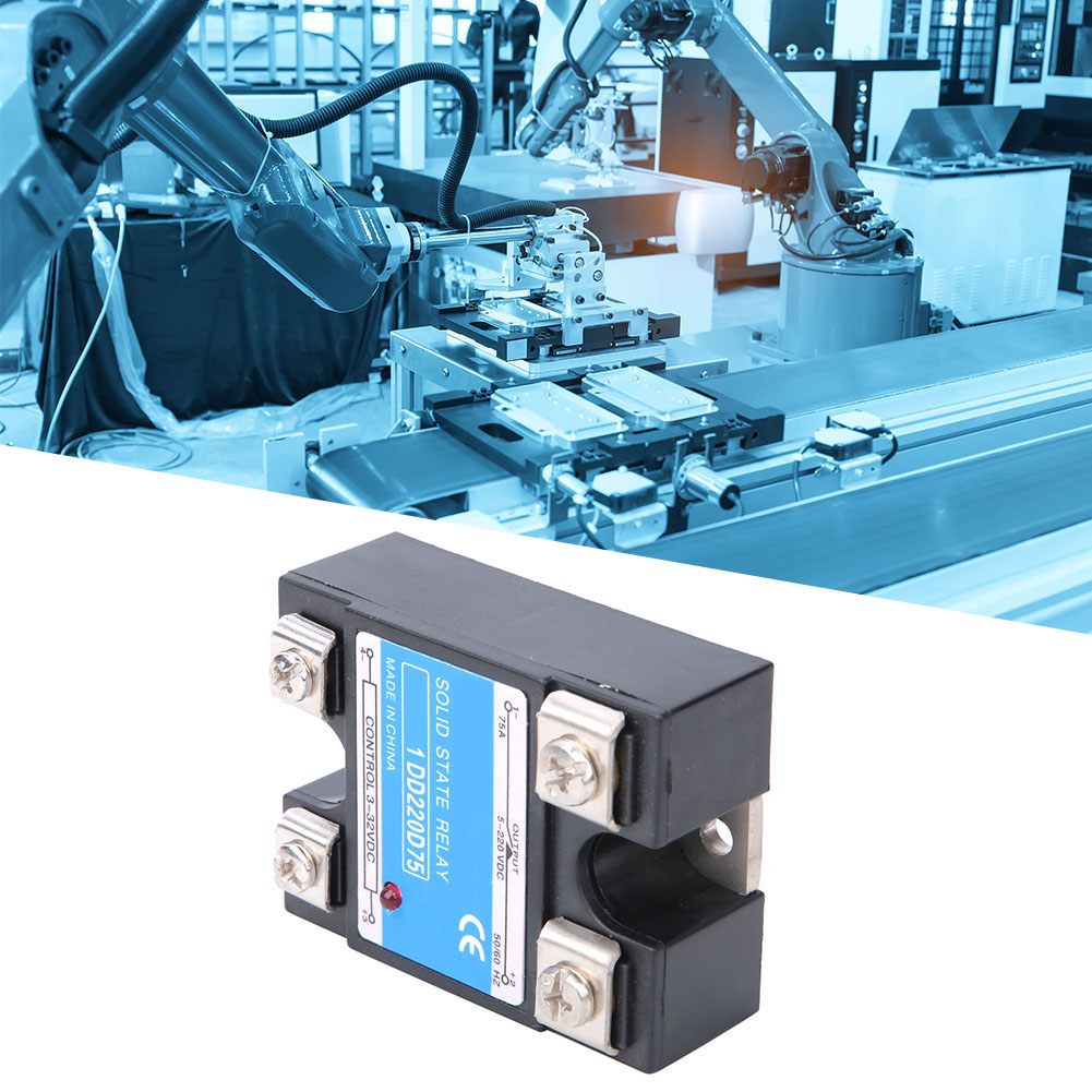 Dc-halbleiterrelais (ssr) Eingang 3–32 V Dc Ausgang 5–220 V Dc Steuerung 75 A