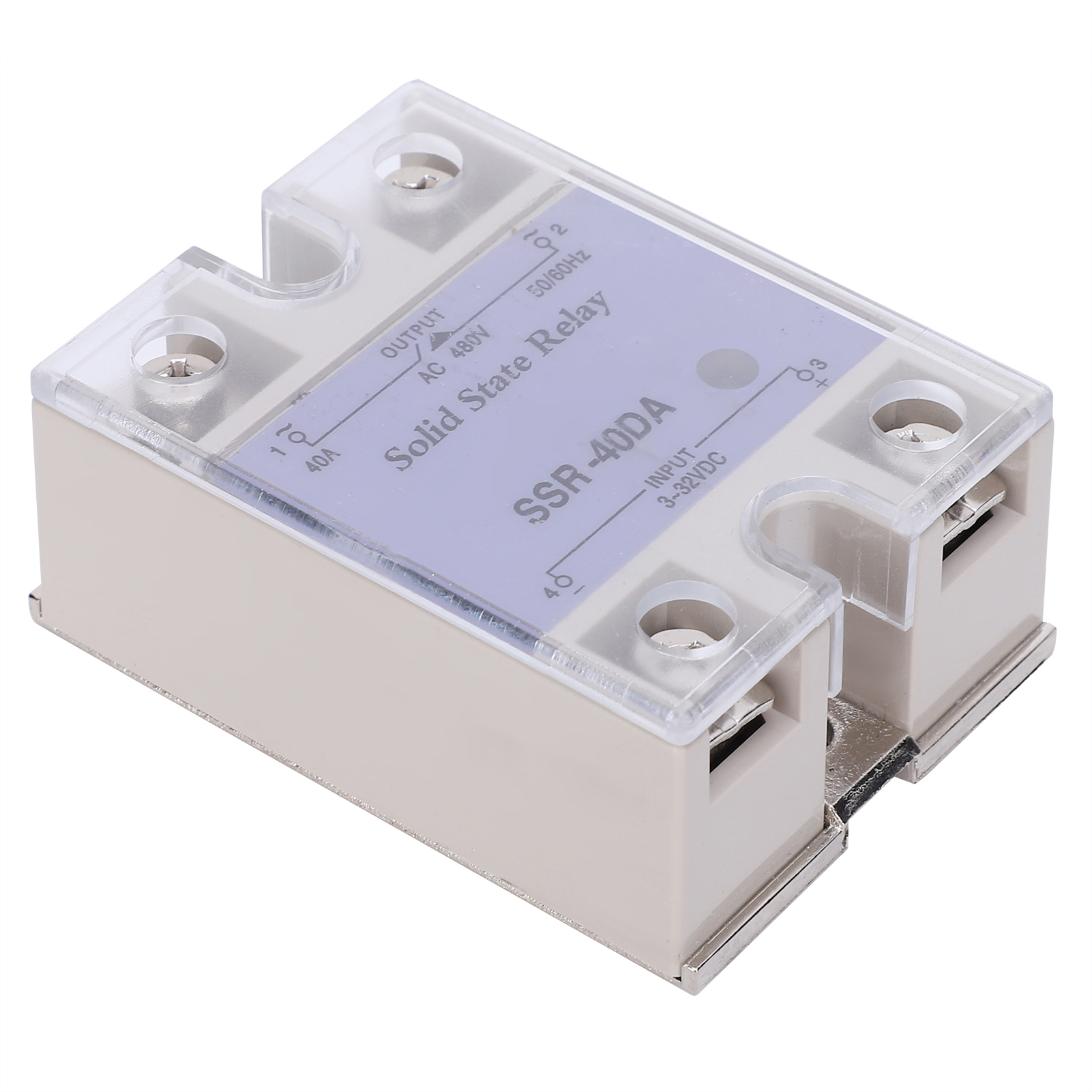 40da Modul Halbleiterrelais, 480v Ac/dc Hochspannungsregler Für Kühlkörper, Leistungsstarkes Ssr, Zuverlässiges Schalten, Robustes Gehäuse, Industrieller Einsatz.