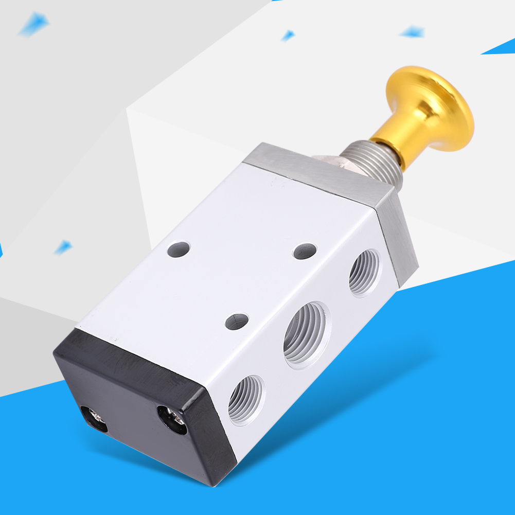 Manueller Verteiler 5/2-wege G1/8, Auslass G1/4, Einlass/auslass 4r210-08, Pneumatisch Betätigtes Handventil, 2 Positionen, 5 Anschlüsse, 1/8 Und 1/4 Zoll Verschraubung.