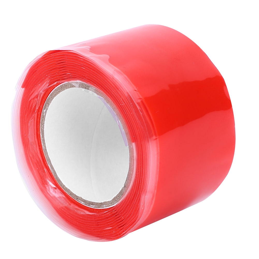 Rotes, Feuerhemmendes Silikonklebeband, 0,5 Mm X 25 Mm X 1,5 M, Hochtemperaturbeständig, Selbstklebend, 2er-packung, Feuerfestes Wärmedämmband