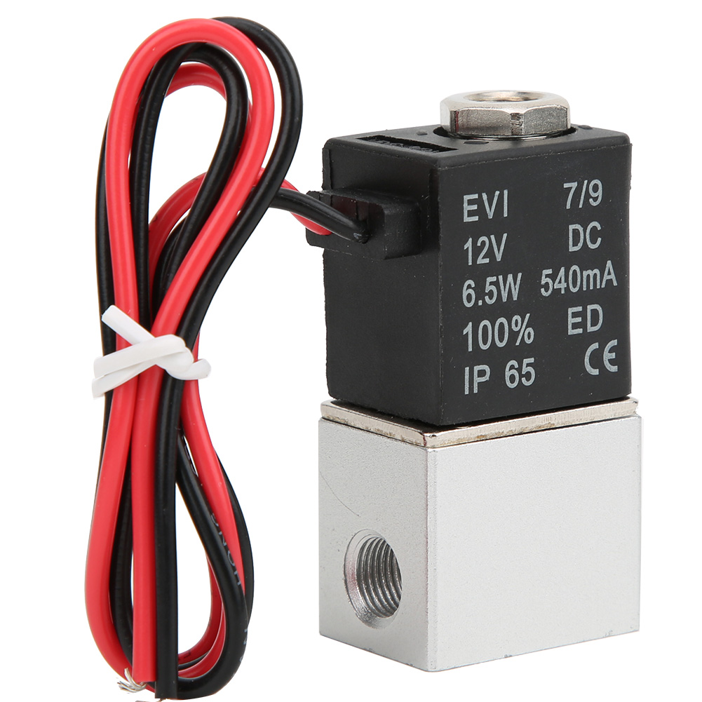 Schnell Ansprechendes 2/2-wege-magnetventil Für Wasser, Luft Und Öl, Gehäuse Aus Aluminiumlegierung, 12 V Gleichstrom, G1/8-anschluss, Für Verschiedene Flüssigkeiten