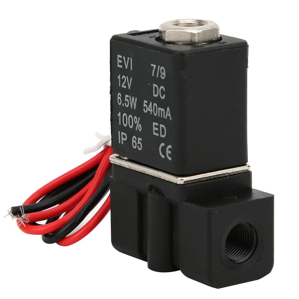 12v Dc 2-wege-magnetventil (g1/4) Aus Kunststoff Für Luft, Wasser Und Öl, Schnelle Ansprechzeit
