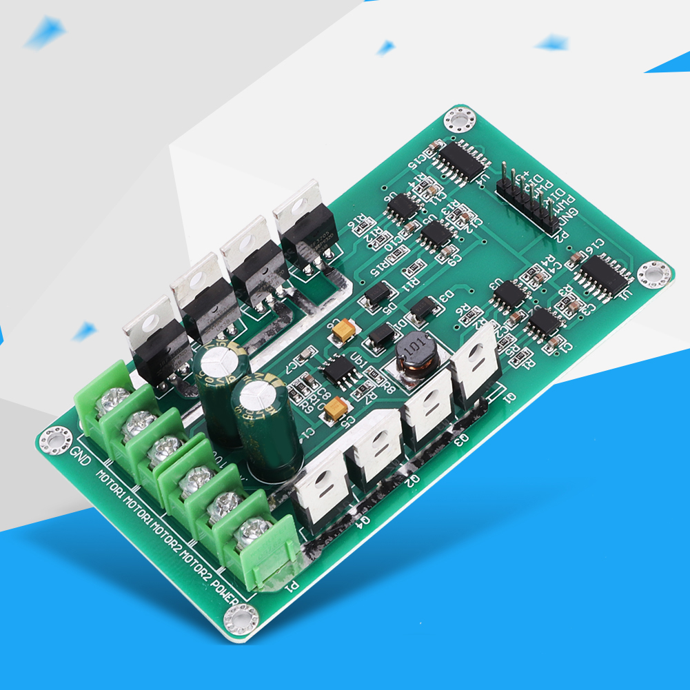 Zweikanaliges 15a-gleichstrommotor-steuermodul Mit Bremse, Industrielle Elektronische Komponente Für Bidirektionale Steuerung.