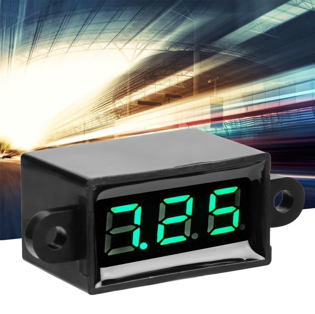 0,28 Zoll Dc 3,0–30 V Zweidraht-digitalvoltmeter Mit Wasserdichter Grüner Led-anzeige