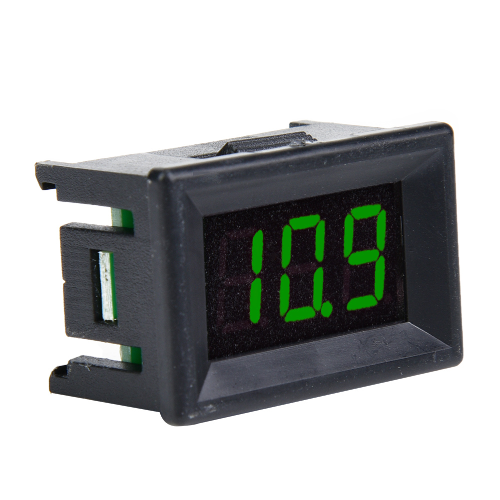 0,36 Zoll Zweidraht-digitalvoltmeter Dc 2,4–30 V, Grüne Led-anzeige, Wasserdicht