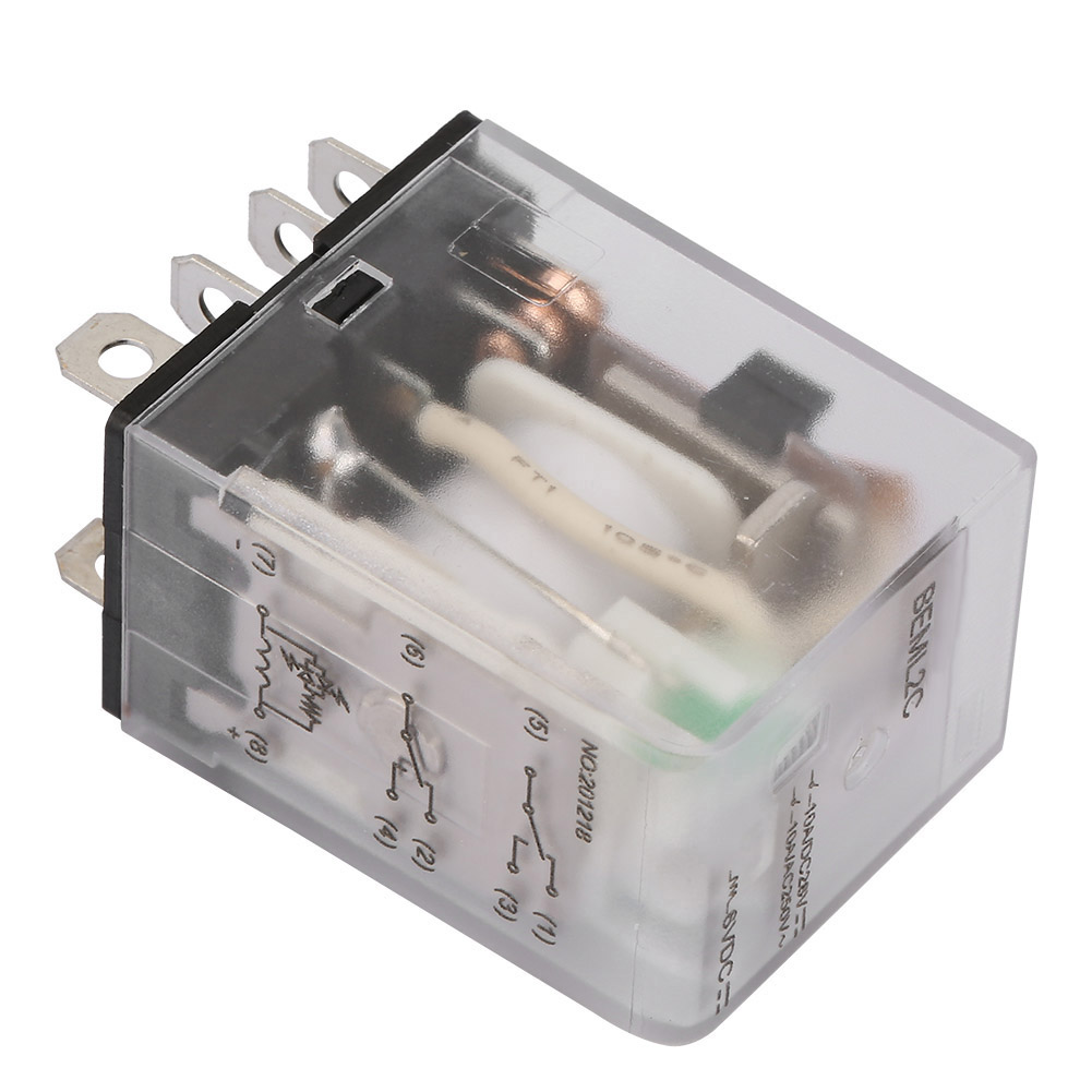 6-v-gleichstrom-elektromagnetrelais Mit 8 Pins, 2 Schließer (no), 2 Öffner (nc), 10 A, Mit Grüner Kontrollleuchte
