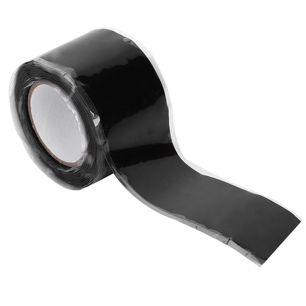 Schwarzes Silikonklebeband, 2 Stück, 0,5 Mm X 25 Mm X 1,5 M, Hitzebeständig, Selbstklebend, Wasserdicht, Für Elektrische Reparaturen