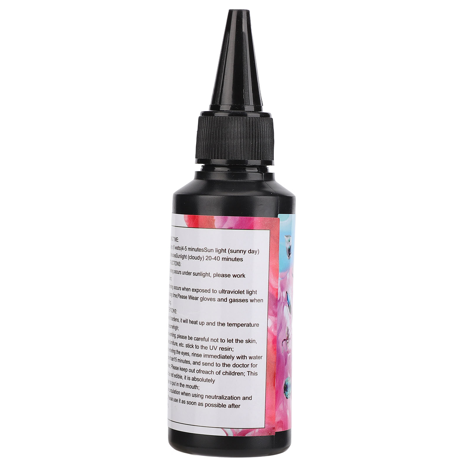 Vergilbungsfreier, Transparenter Uv-klebstoff, Diy-bastelharz, Schnellhärtend, Klarer Klebstoff Für Kreative Dekorationen, 60 G