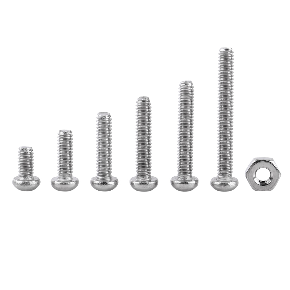 230-teiliges Set Aus Edelstahl Ss304 Innensechskantschrauben Und -muttern, M2, Komplettes Sortiment