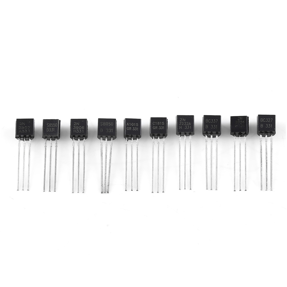 Konvolut Von 200 Siliziumtransistoren, 10 Verschiedene Werte: Bc337, Bc327, 2n2222, 2n2907, 2n3904, 2n3906