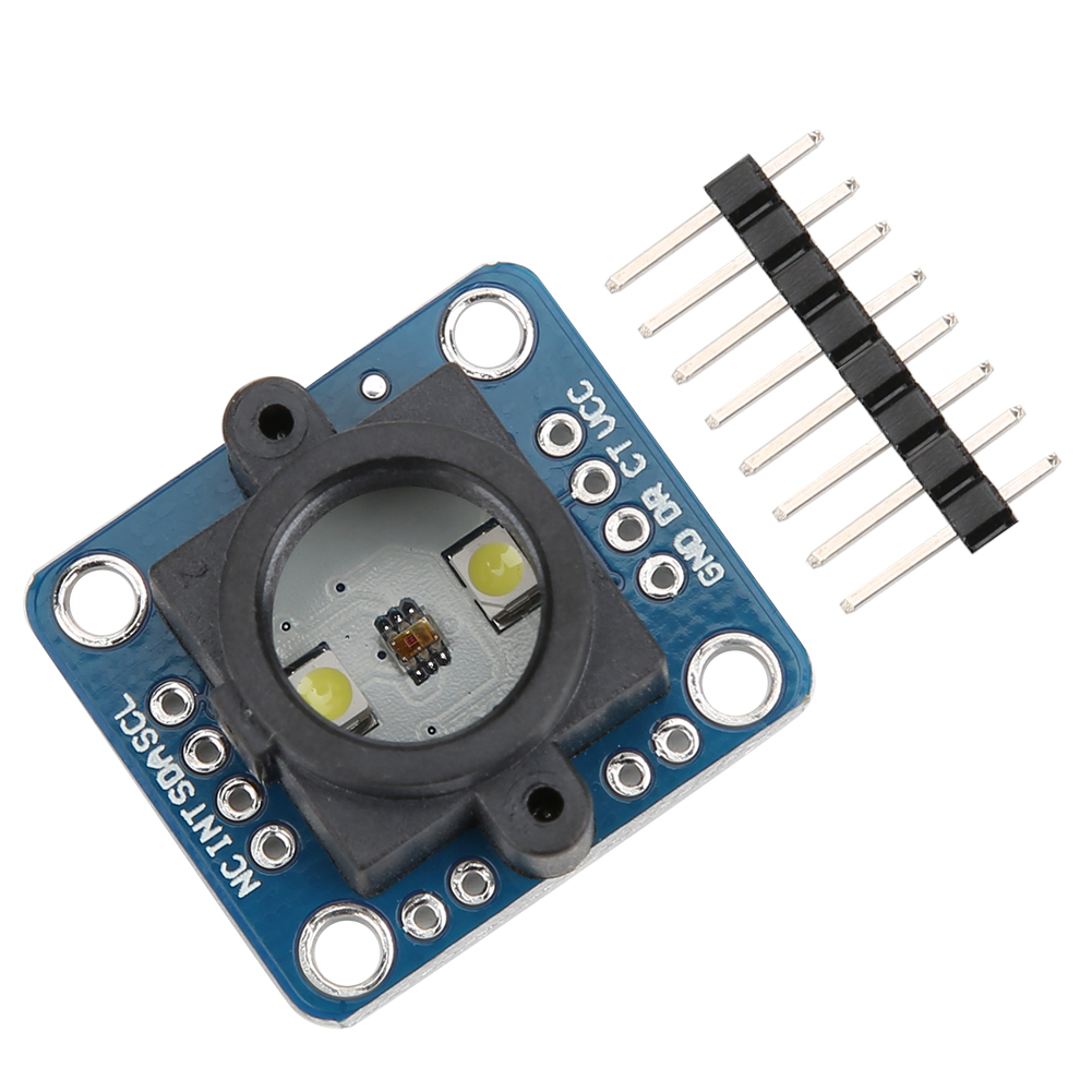 Tcs34725 Farberkennungssensor, Elektronikplatinenmodul, Elektrisches Zubehör, Einstellbare Led-helligkeit, Schaltungskomponente, Rgb-detektor, Optischer Sensor Für Diy- Und Bastelprojekte.