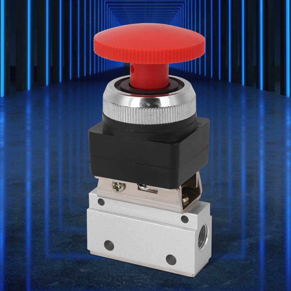 Mov-03eb G1/8 Gewinde-pilzventil, 2-wege-mechanisch-pneumatischer Druckknopf Für Druckluft