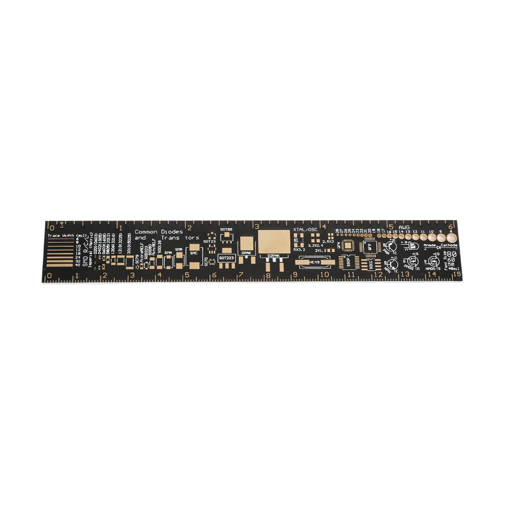 15 Cm Multifunktions-leiterplattenlineal Für Elektronikingenieure, Messwerkzeug Für Leiterplatten