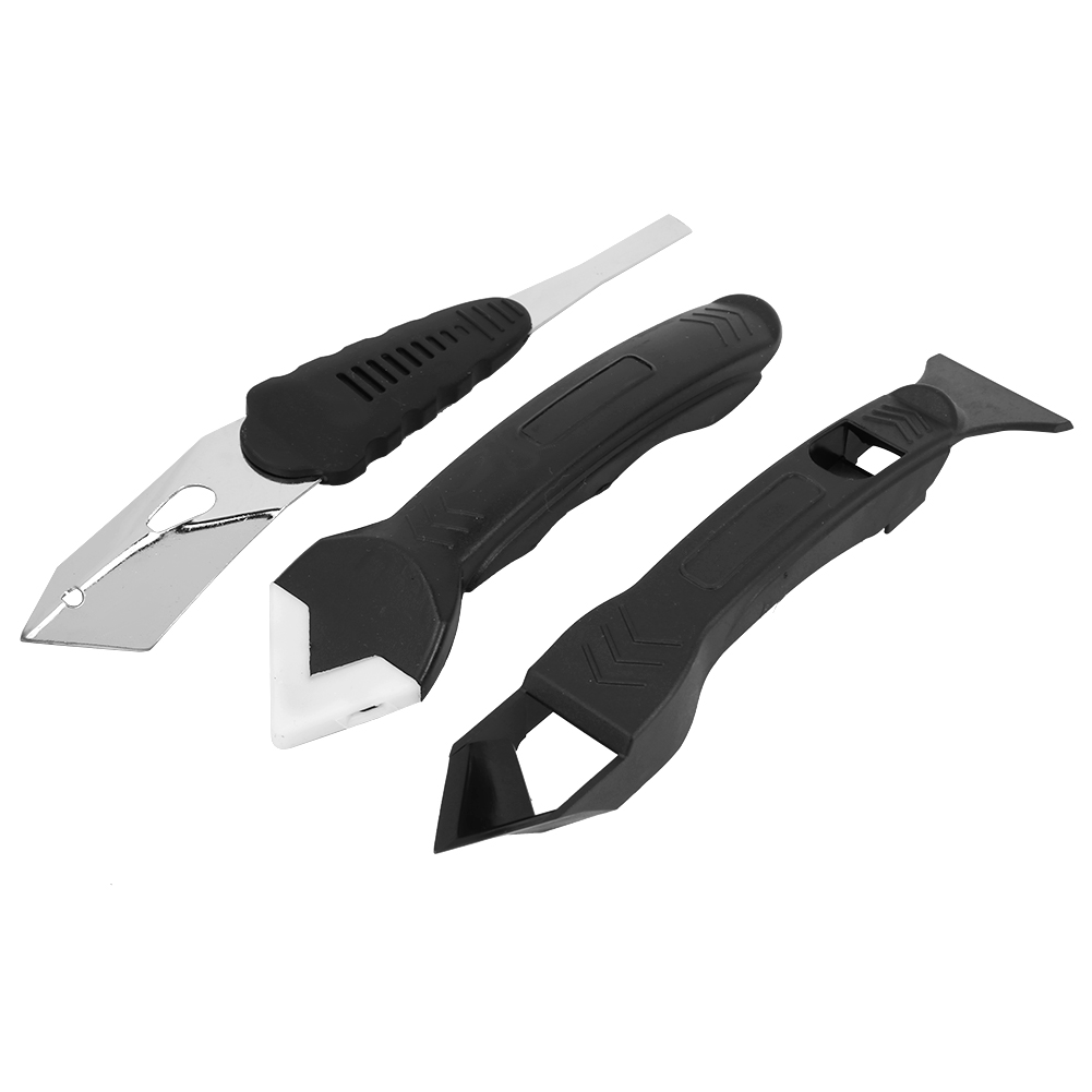 3-in-1-set: Silikon-dichtstoffschaber, Fugenentferner Für Glas- Und Zementfugen, Reinigungswerkzeug