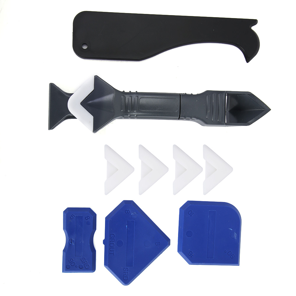 10-teiliges Dichtungswerkzeug-set, Silikon-dichtstoffentferner-spachtel Für Glas Und Zement, Fugenschaber