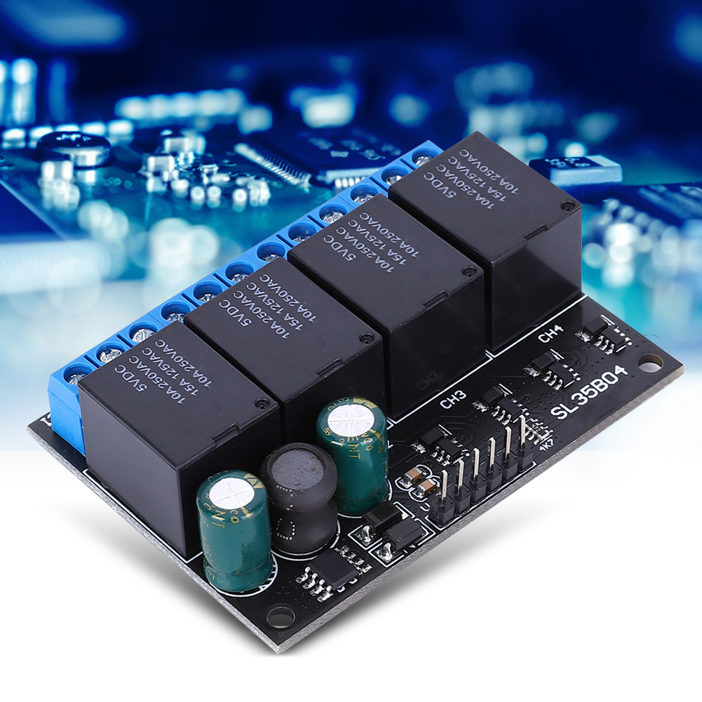4-kanal 12v Sl35b04 Bistabiles Selbstverriegelndes Relaismodul, Low-level-steuerung, Schaltschalter Für Arduino, Diy-elektronik