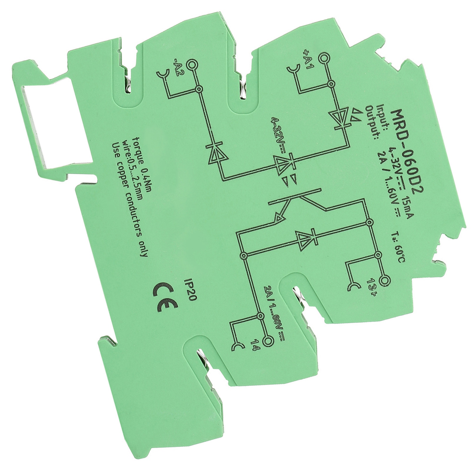 Ultradünnes 6,2 Mm Halbleiter-relaismodul Mrd-060d2, 4-32 V Dc Eingang, Öffnerkontakt