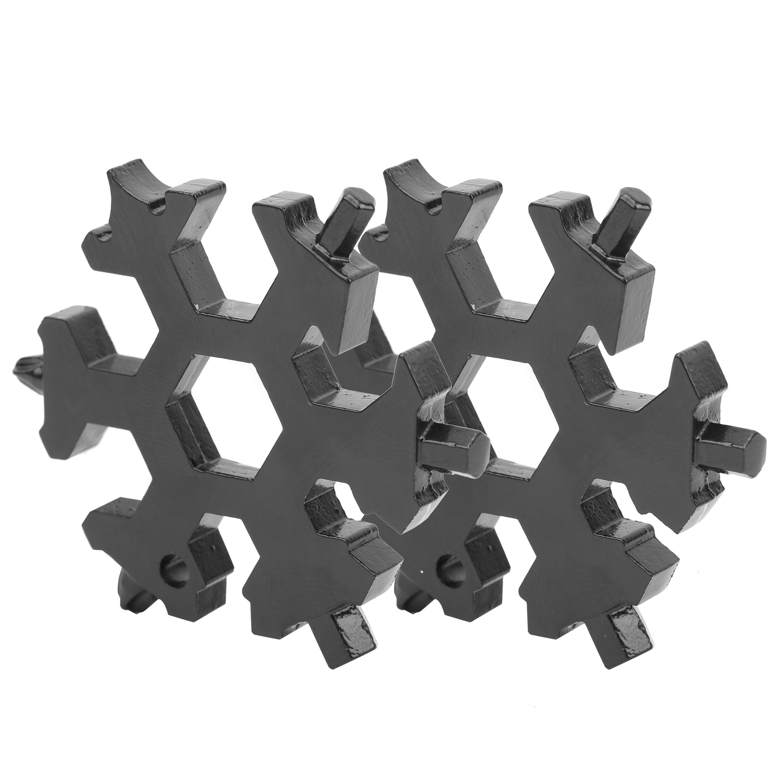Set Aus 2 Schneeflockenförmigen 19-in-1-schraubendrehern, Schwarzem Flachen Kreuzschlitzschlüssel, Multifunktionswerkzeug Für Reparaturen Und Heimwerkerarbeiten, Austauschbare Bits, Ergonomischer Grif