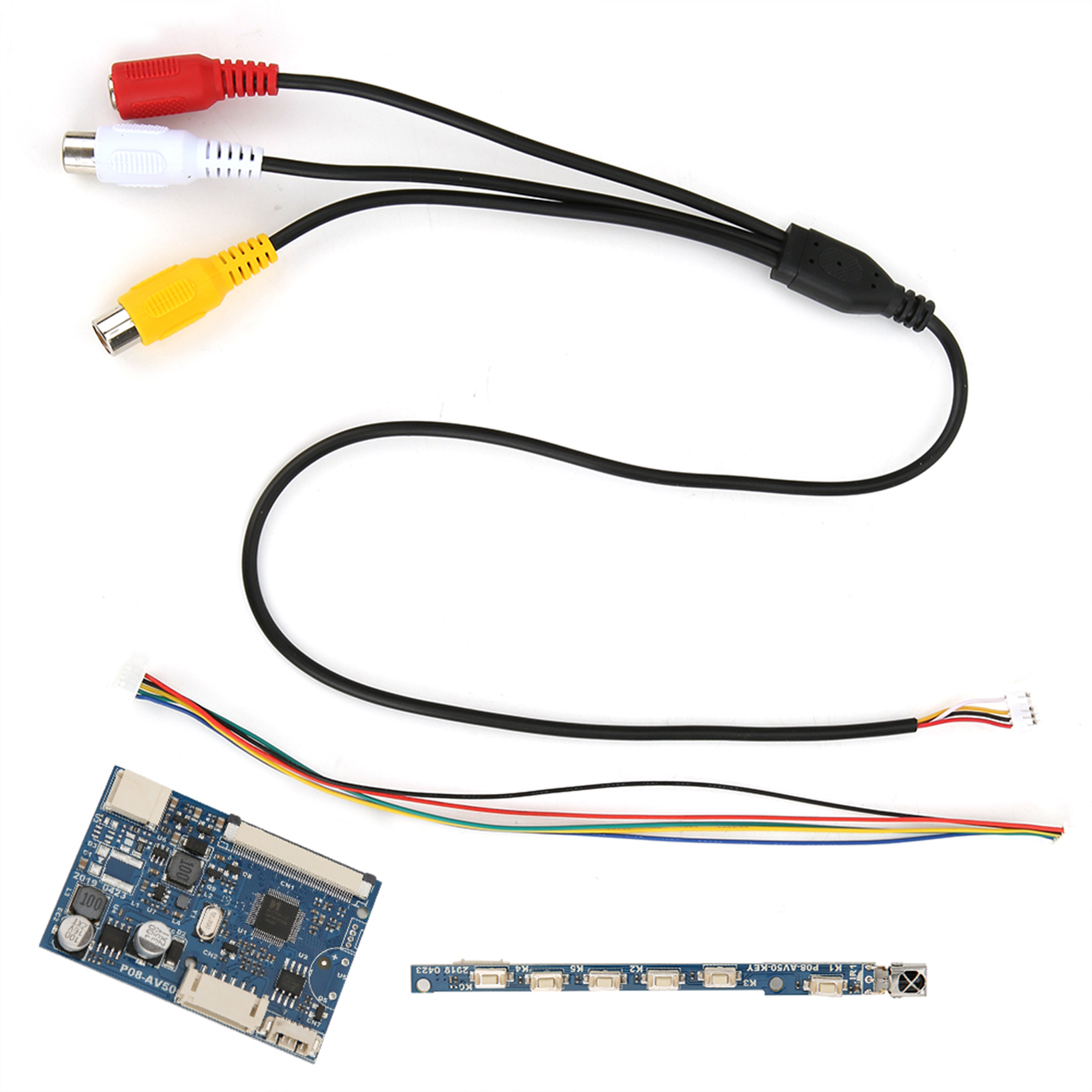 Einzelnes 50-poliges Av-eingangstreiberplatinenmodul Mit 2 Kanälen Für 7/9/10,1-zoll-lcd-bildschirme, Videosignal, Bausatz