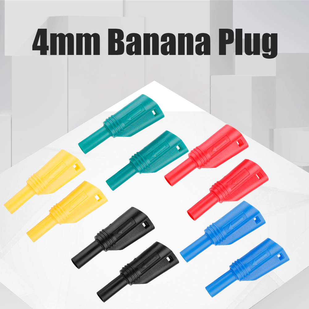 Packung Mit 10 4-mm-p3005-bananensteckern Für Multimeter, Schraubmontage, Löten/montage